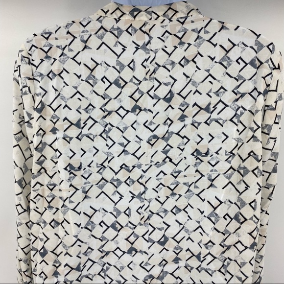 Olivaceous Semi-transparent Long Sleeve Tunic Blouse Size Medium NWOT - Picture 5 of 8